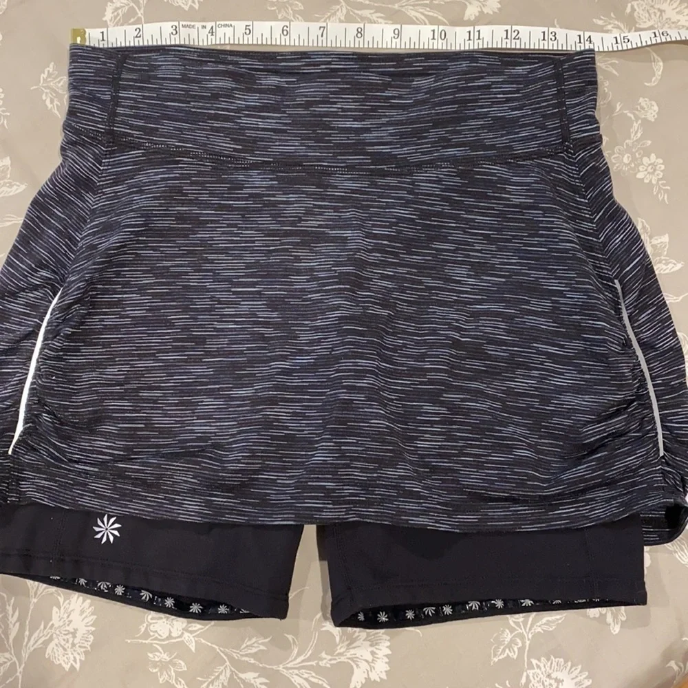 Athleta Skort EUC Black Spacedye